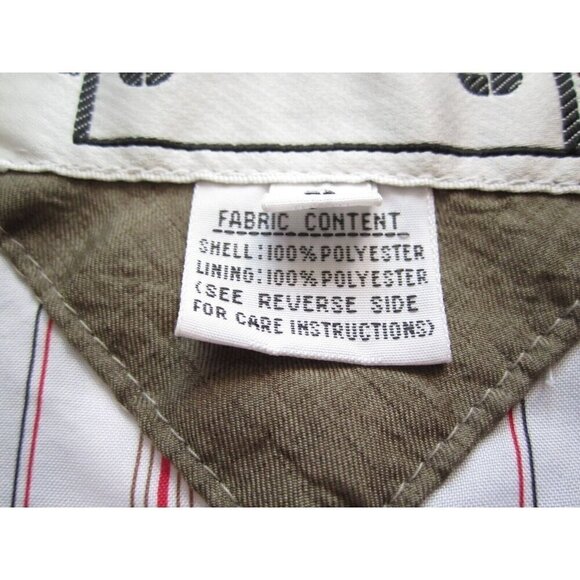 Vtg 1980's Women Gallery Polyester Shoulder Pad Jacket Sz L (Made in Korea WJ36 - Picture 8 of 11